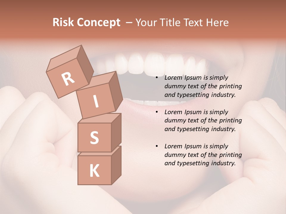 Mouth Face Toothy Smile PowerPoint Template
