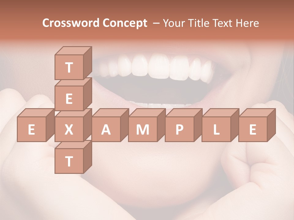 Mouth Face Toothy Smile PowerPoint Template