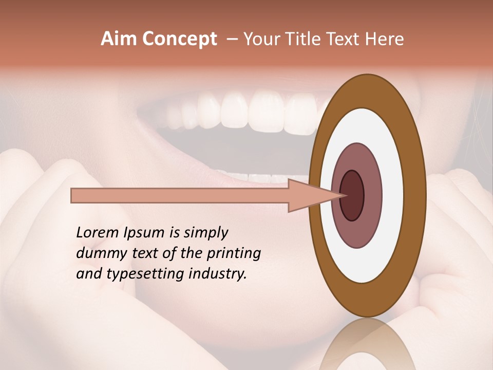 Mouth Face Toothy Smile PowerPoint Template