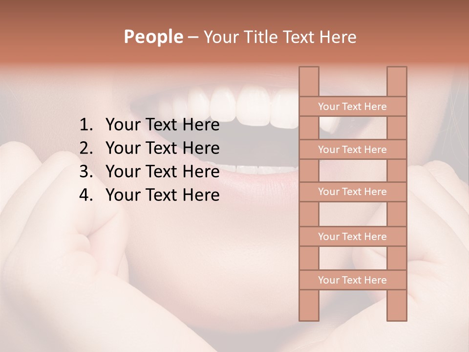 Mouth Face Toothy Smile PowerPoint Template