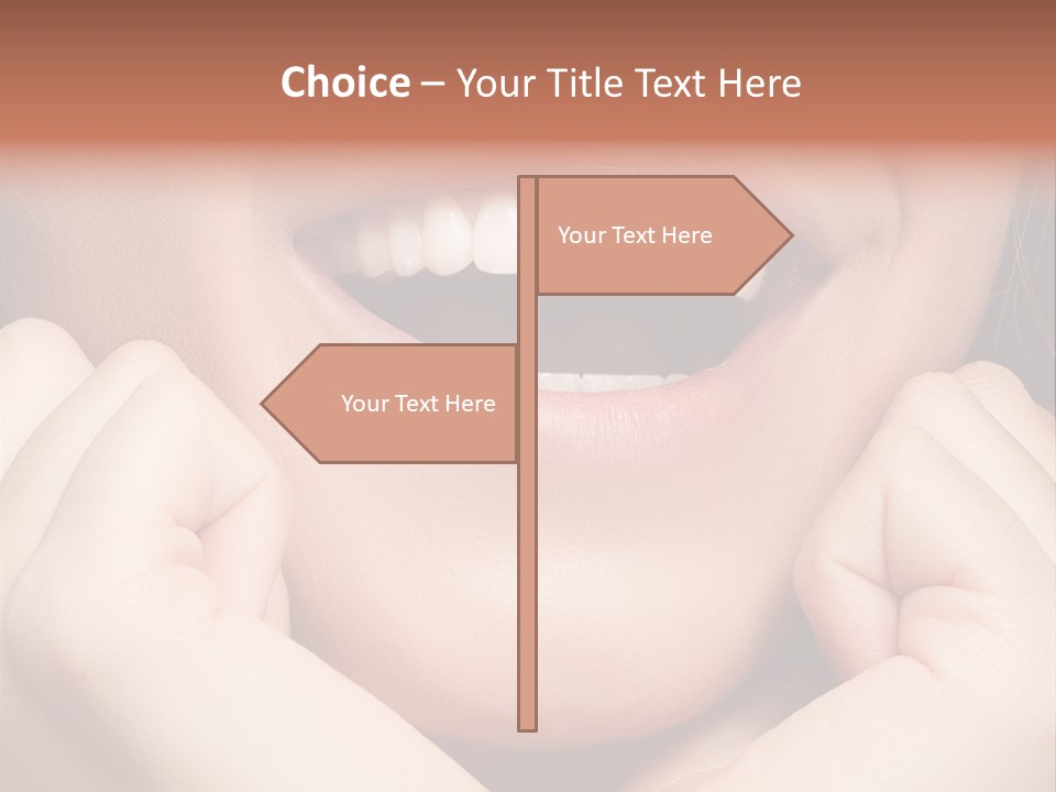 Mouth Face Toothy Smile PowerPoint Template