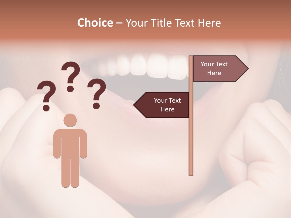 Mouth Face Toothy Smile PowerPoint Template