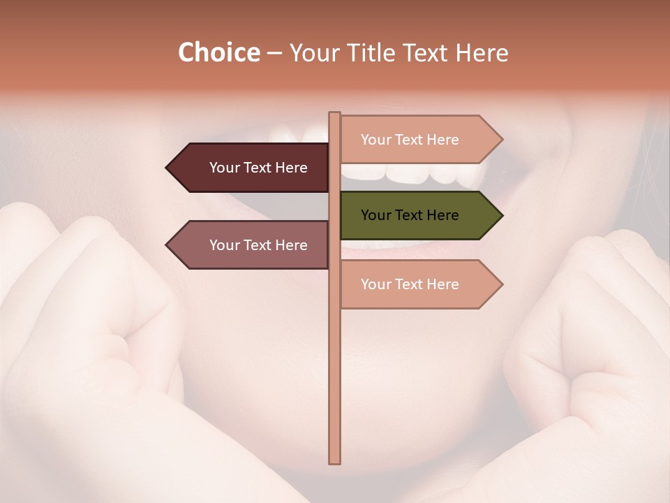 Mouth Face Toothy Smile PowerPoint Template