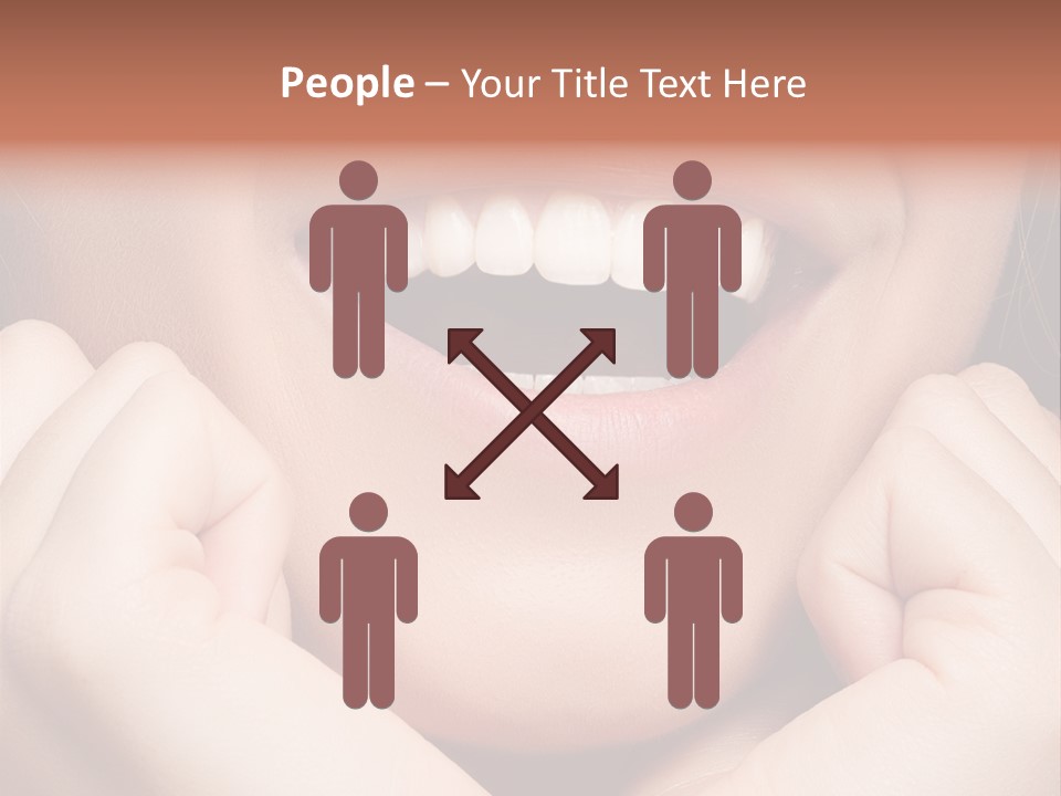 Mouth Face Toothy Smile PowerPoint Template