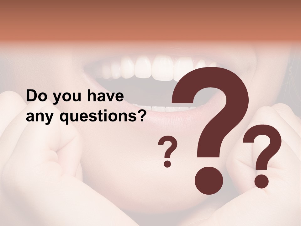 Mouth Face Toothy Smile PowerPoint Template