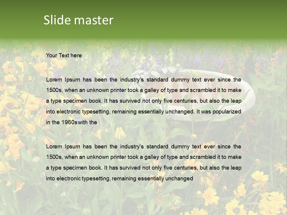 Beauty Pretty Garden PowerPoint Template