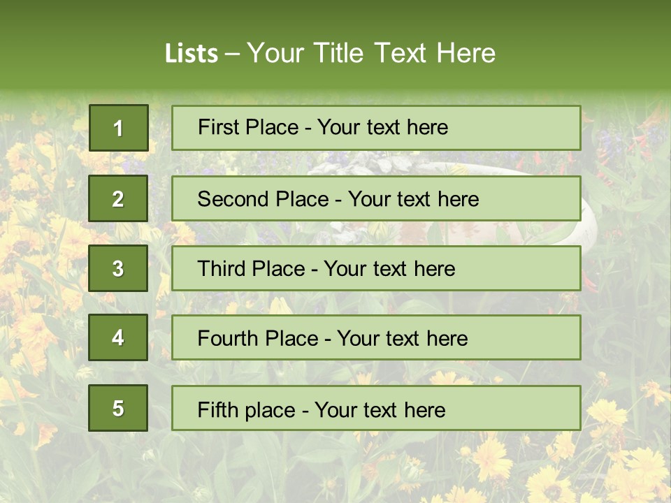 Beauty Pretty Garden PowerPoint Template