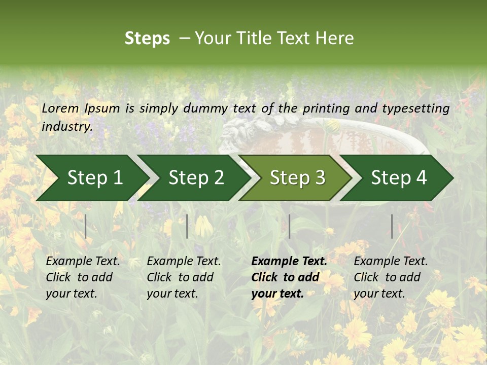 Beauty Pretty Garden PowerPoint Template
