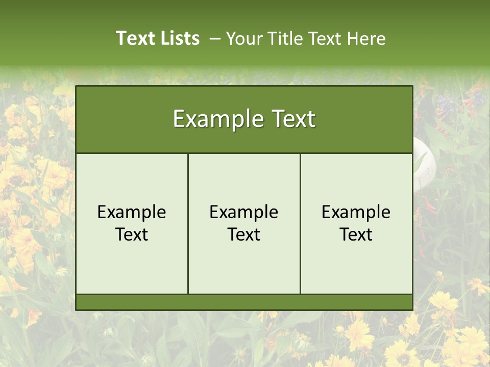 Beauty Pretty Garden PowerPoint Template