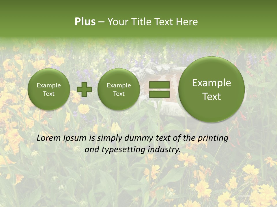 Beauty Pretty Garden PowerPoint Template