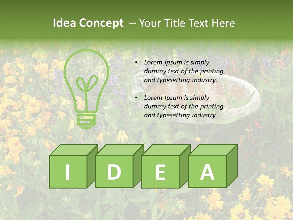 Beauty Pretty Garden PowerPoint Template