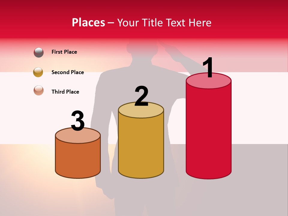 Male Freedom Armed PowerPoint Template