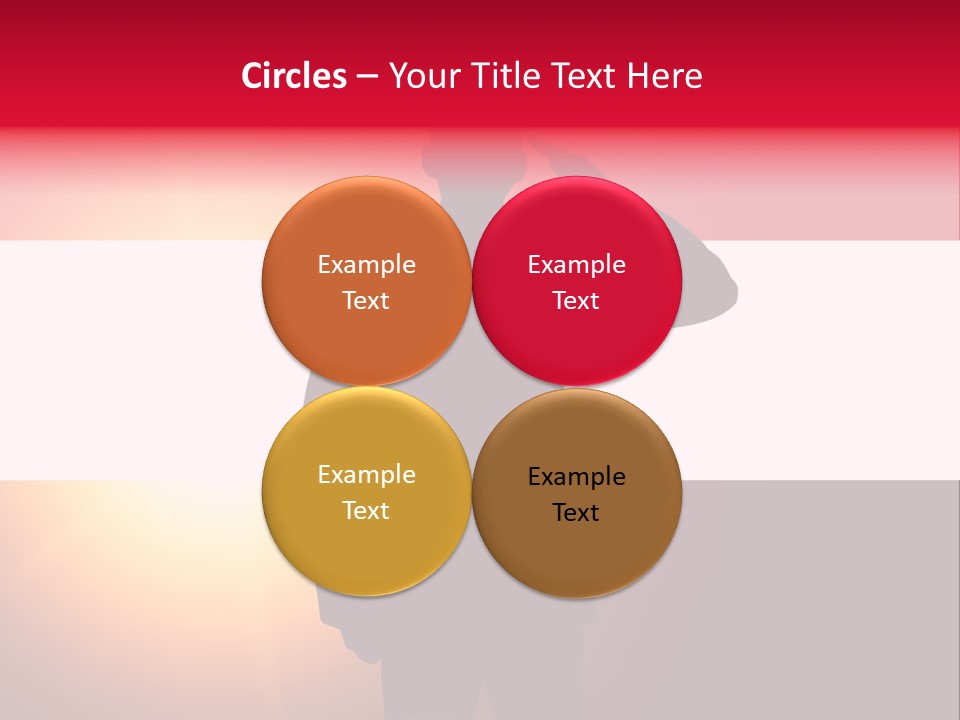 Male Freedom Armed PowerPoint Template