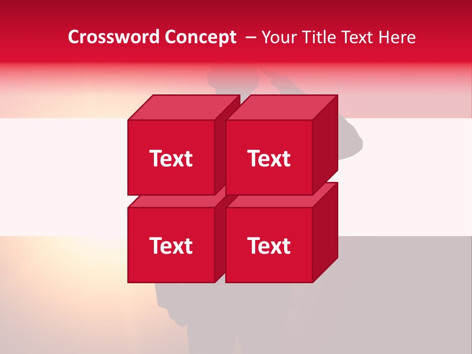 Male Freedom Armed PowerPoint Template