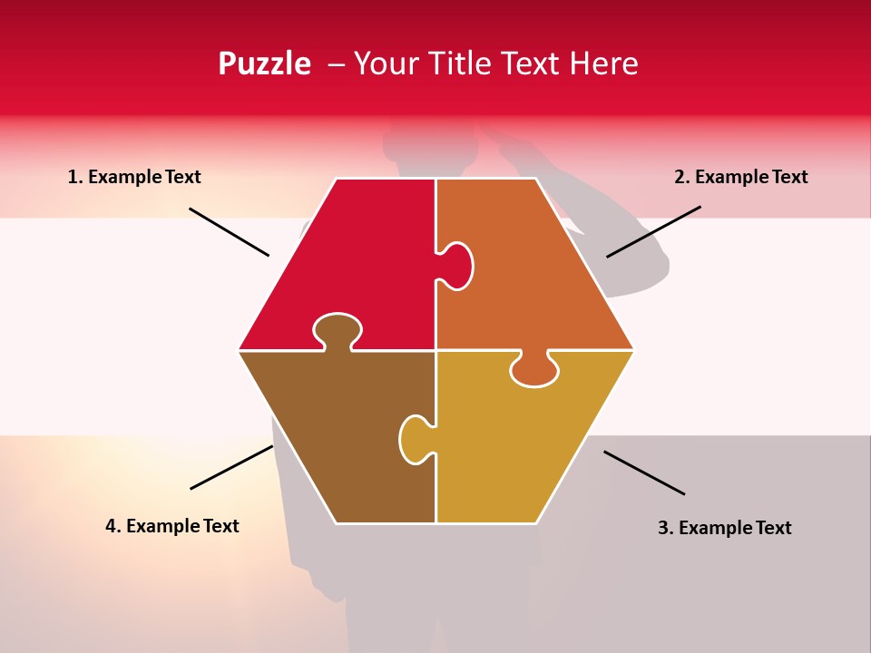 Male Freedom Armed PowerPoint Template