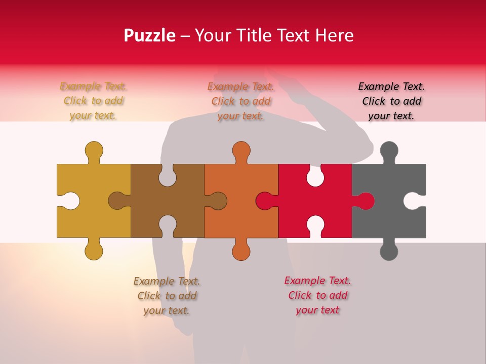 Male Freedom Armed PowerPoint Template