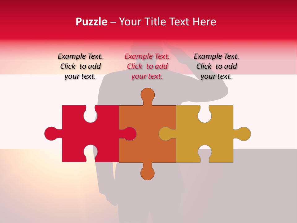 Male Freedom Armed PowerPoint Template