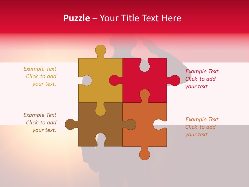 Male Freedom Armed PowerPoint Template