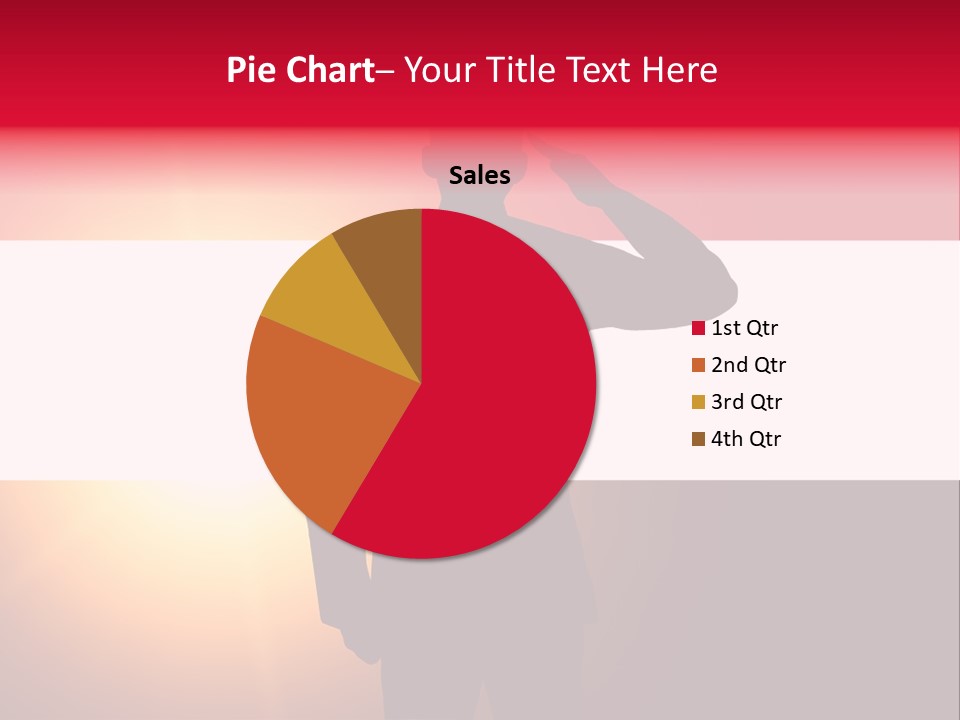 Male Freedom Armed PowerPoint Template