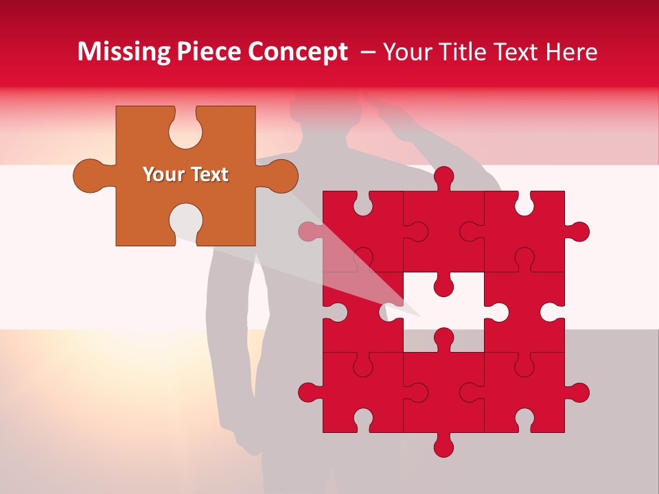 Male Freedom Armed PowerPoint Template