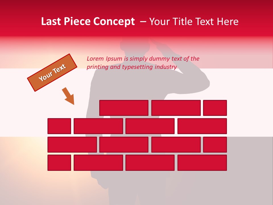 Male Freedom Armed PowerPoint Template