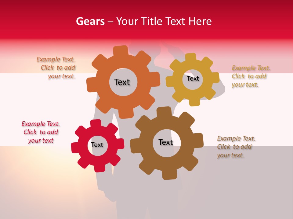 Male Freedom Armed PowerPoint Template