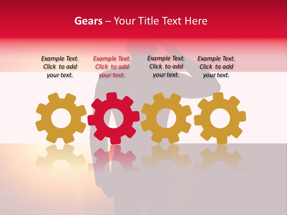 Male Freedom Armed PowerPoint Template