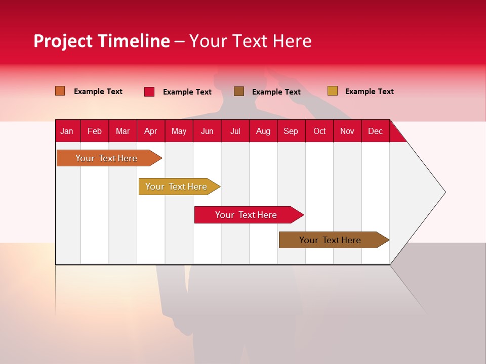 Male Freedom Armed PowerPoint Template