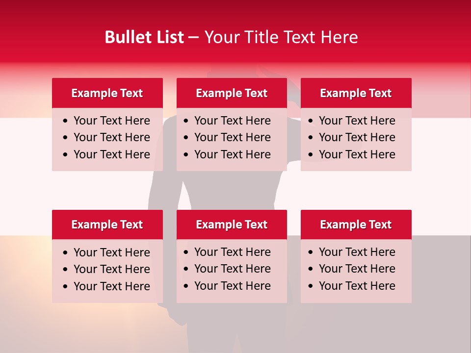 Male Freedom Armed PowerPoint Template