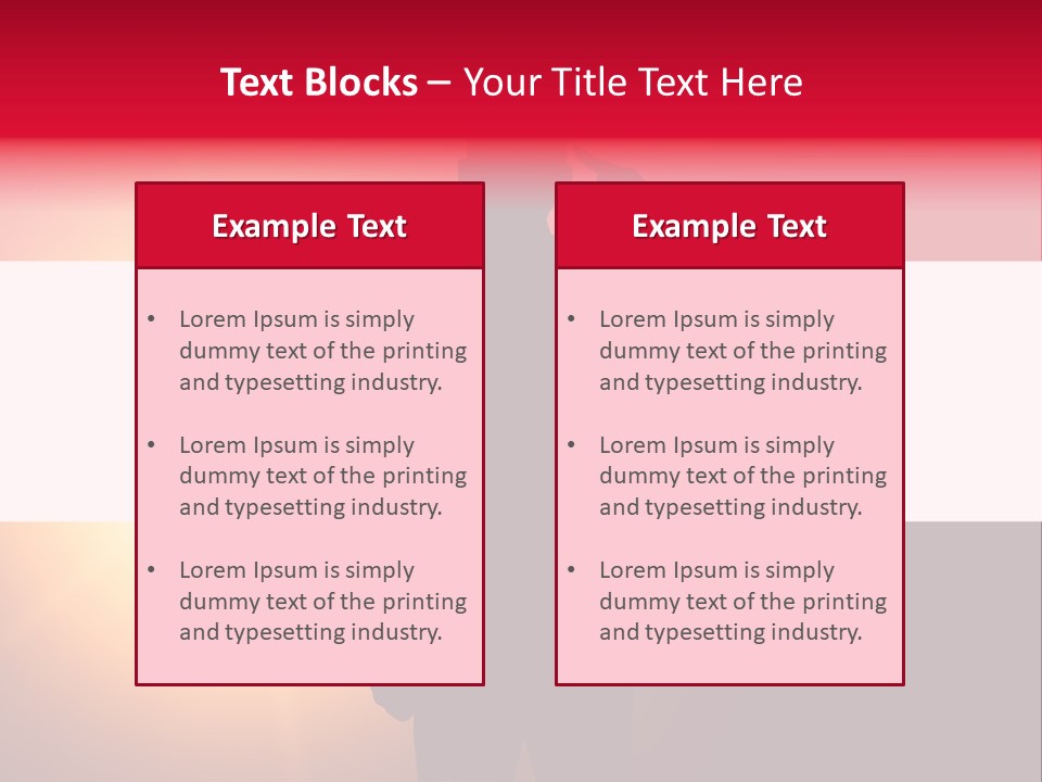 Male Freedom Armed PowerPoint Template