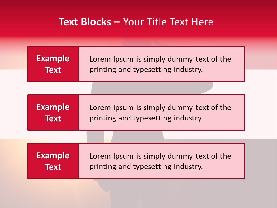 Male Freedom Armed PowerPoint Template