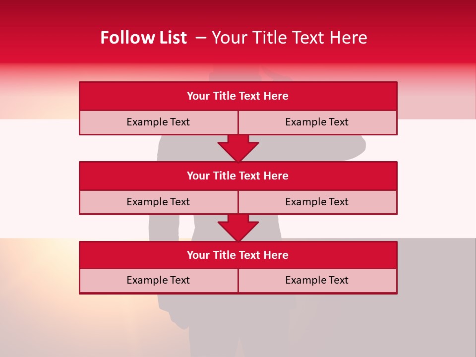 Male Freedom Armed PowerPoint Template
