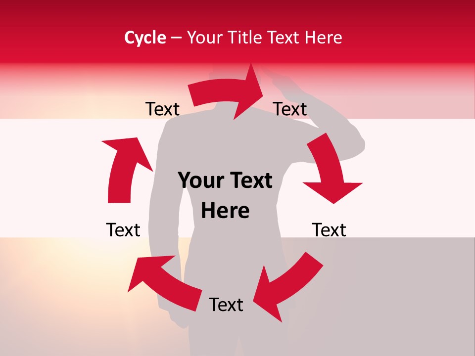 Male Freedom Armed PowerPoint Template