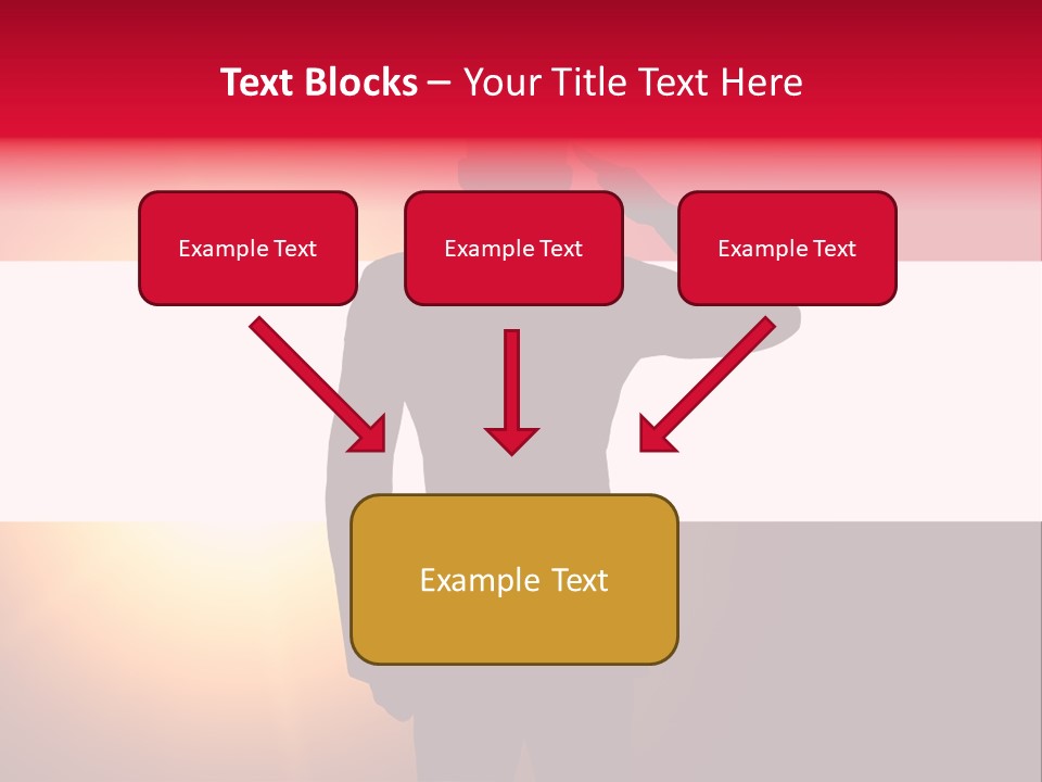 Male Freedom Armed PowerPoint Template