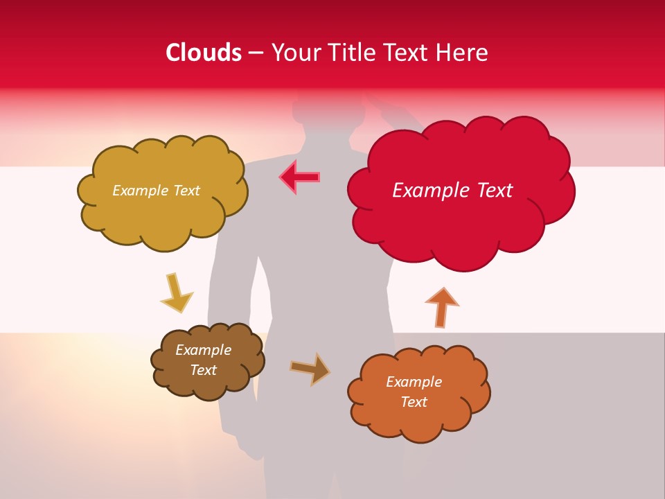 Male Freedom Armed PowerPoint Template