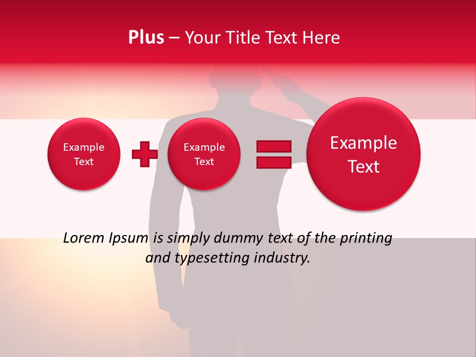Male Freedom Armed PowerPoint Template