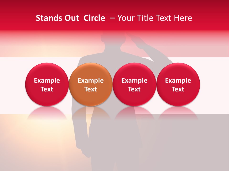 Male Freedom Armed PowerPoint Template