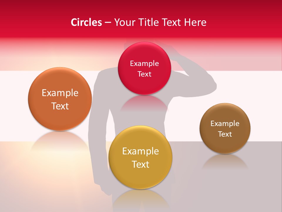 Male Freedom Armed PowerPoint Template