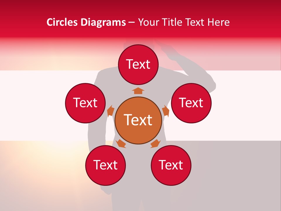 Male Freedom Armed PowerPoint Template