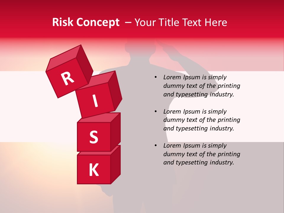 Male Freedom Armed PowerPoint Template