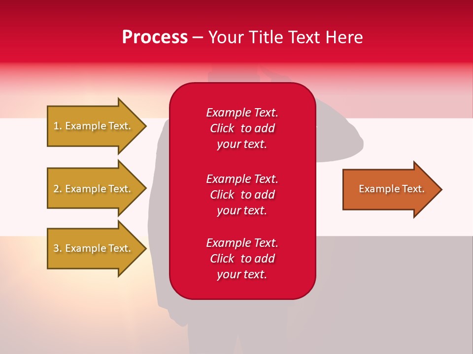 Male Freedom Armed PowerPoint Template