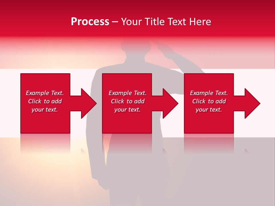 Male Freedom Armed PowerPoint Template
