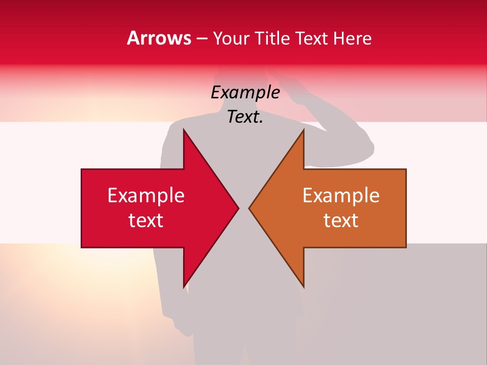 Male Freedom Armed PowerPoint Template