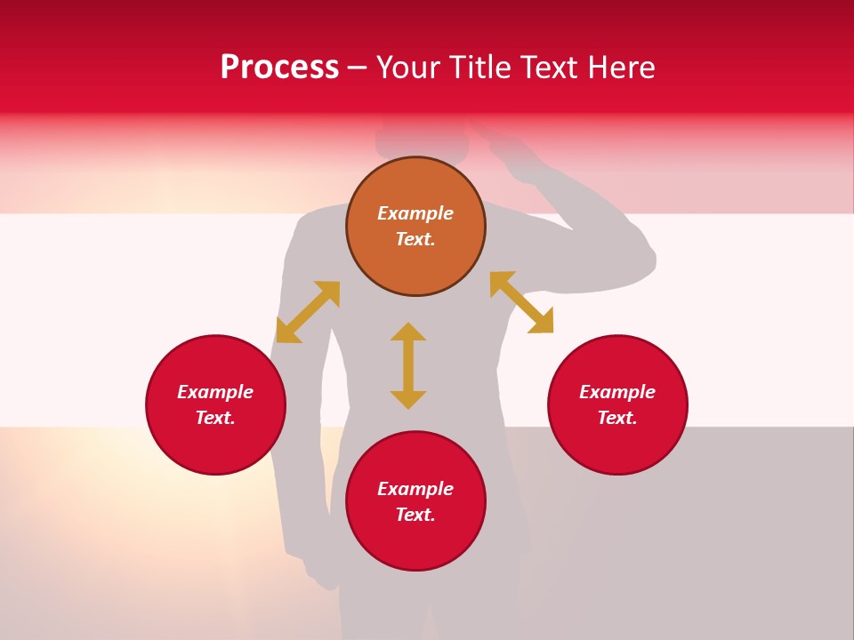Male Freedom Armed PowerPoint Template