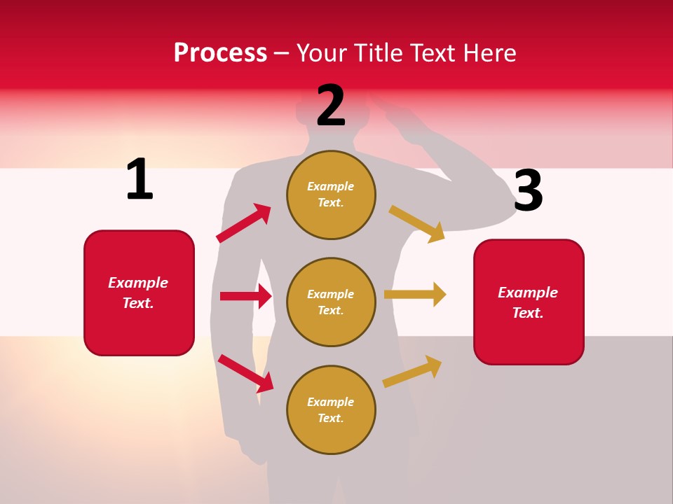 Male Freedom Armed PowerPoint Template