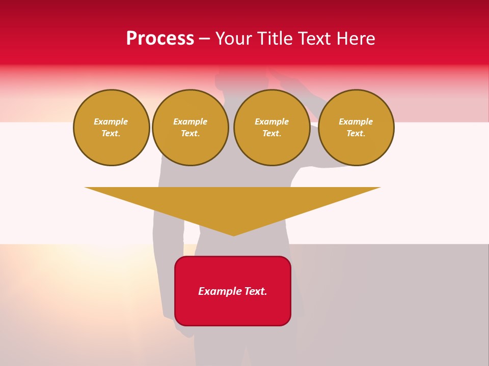 Male Freedom Armed PowerPoint Template