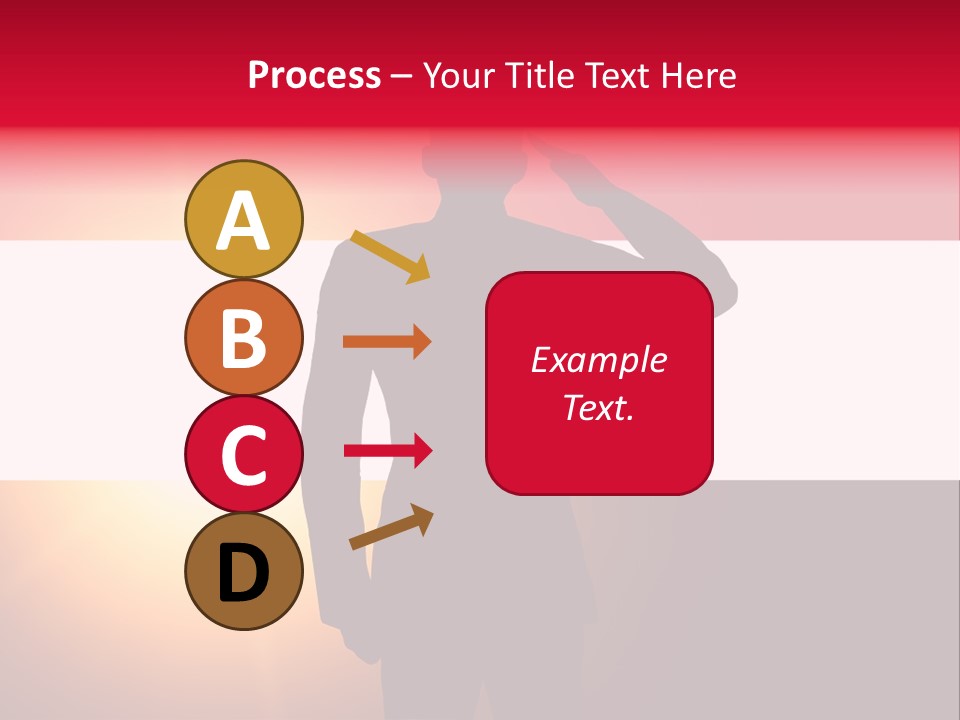 Male Freedom Armed PowerPoint Template
