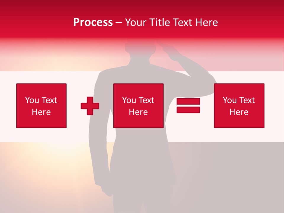 Male Freedom Armed PowerPoint Template