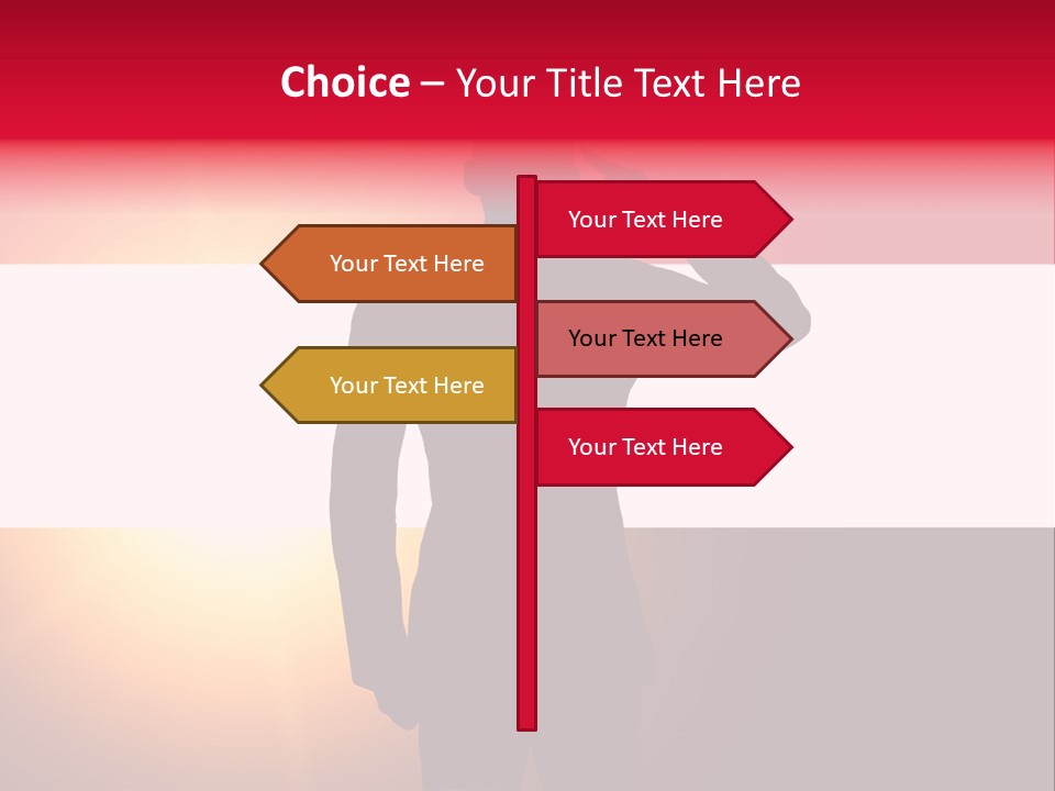Male Freedom Armed PowerPoint Template
