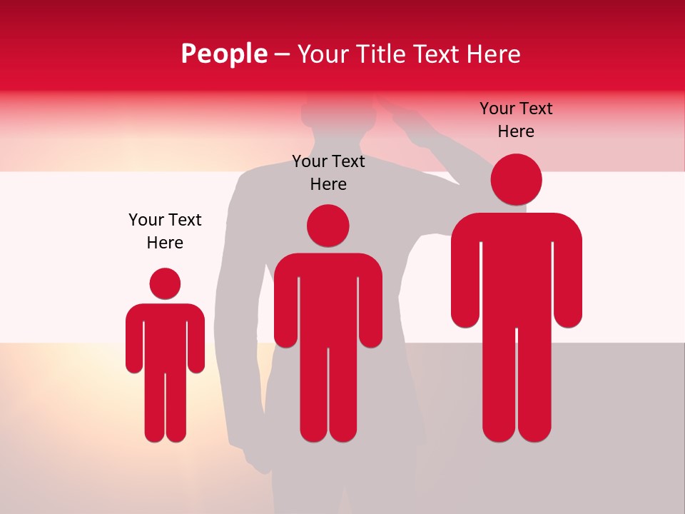 Male Freedom Armed PowerPoint Template